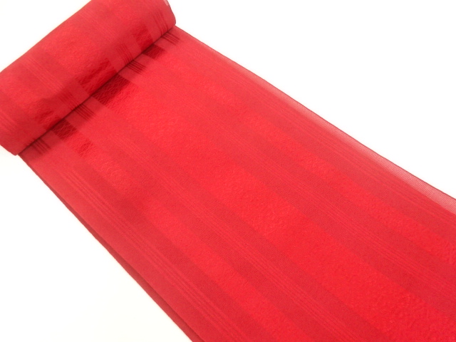 JAPANESE KIMONO / ANTIQUE BOLT FOR SUMMER NAGOYA OBI / HAKATA